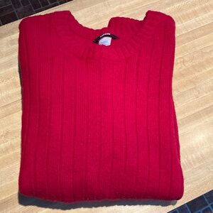 The North Face Men's Red Wool Sweater Size XL